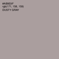 #AB9E9F - Dusty Gray Color Image
